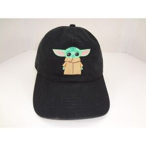 Star Wars Grogu The Child Baby Yoda Black Embroidered Baseball Cap Dad Hat OSFM